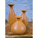 Trio Vaso Garrafa De Cerâmica Decorativa Para decoração Sala Suculenta