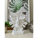 divino Espírito Santo 25cm branco perolado dourado de mesa imagem de gesso