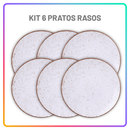 Jogo de Pratos Jantar Rústico Marrom Tramontina Porcelana Conjunto de Pratos Raso, Prato Fundo e Sobremesa Opções de Kit