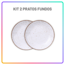Jogo de Pratos Jantar Rústico Marrom Tramontina Porcelana Conjunto de Pratos Raso, Prato Fundo e Sobremesa Opções de Kit