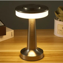 Luminária de Mesa Candeiro Dumbbell Touch de Quarto Luxuosa 3 Tons de Led