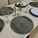 Kit 4-12 Peças Jogo Americano Redondo Sousplat 38cm Mesa Posta Cozinha Jantar Decorativo Natal