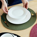 Kit 4-12 Peças Jogo Americano Redondo Sousplat 38cm Mesa Posta Cozinha Jantar Decorativo Natal