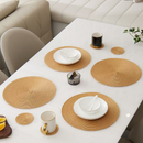 Kit 4-12 Peças Jogo Americano Redondo Sousplat 38cm Mesa Posta Cozinha Jantar Decorativo Natal