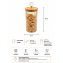 Kit 3 Porta Mantimentos Vidro Canelado Âmbar Luxo - Vencedor